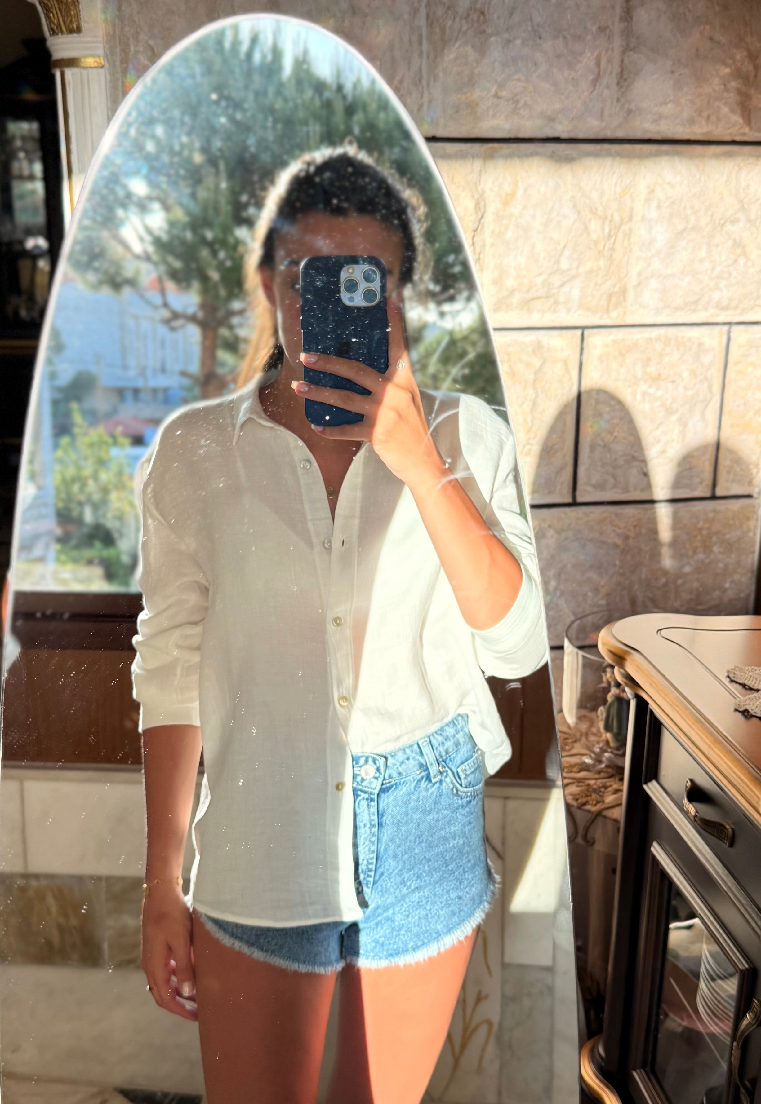 Blue Denim Shorts