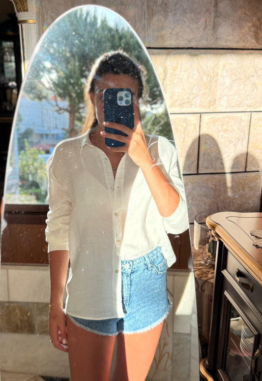Blue Denim Shorts